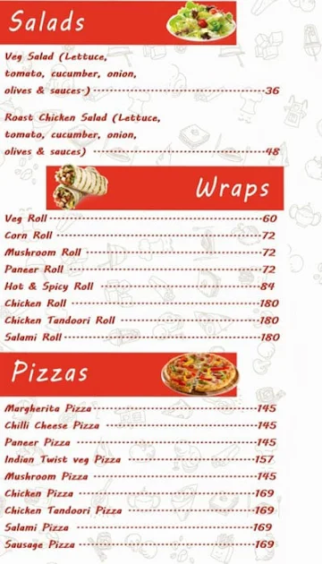 Jas Foods menu 