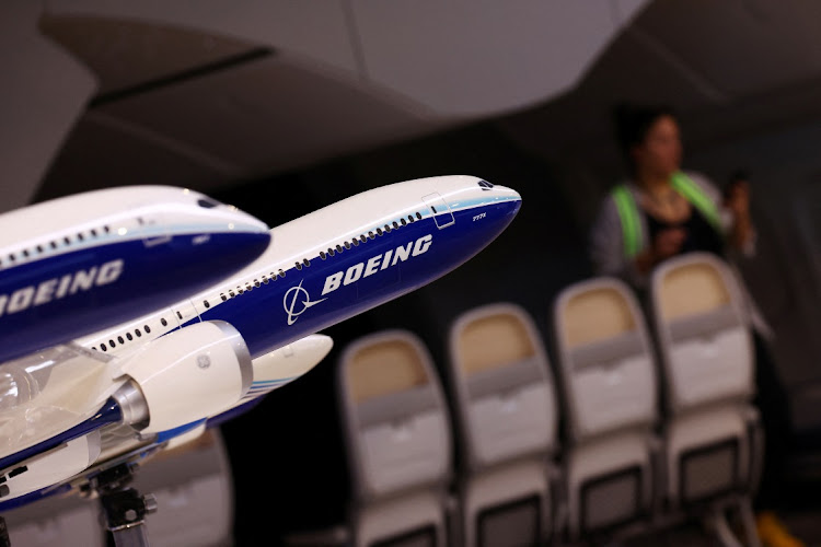 A view of Boeing model planes at their booth ahead of the Singapore Airshow at Changi Exhibition Centre in Singapore February 18, 2024. REUTERS/EDGAR SU