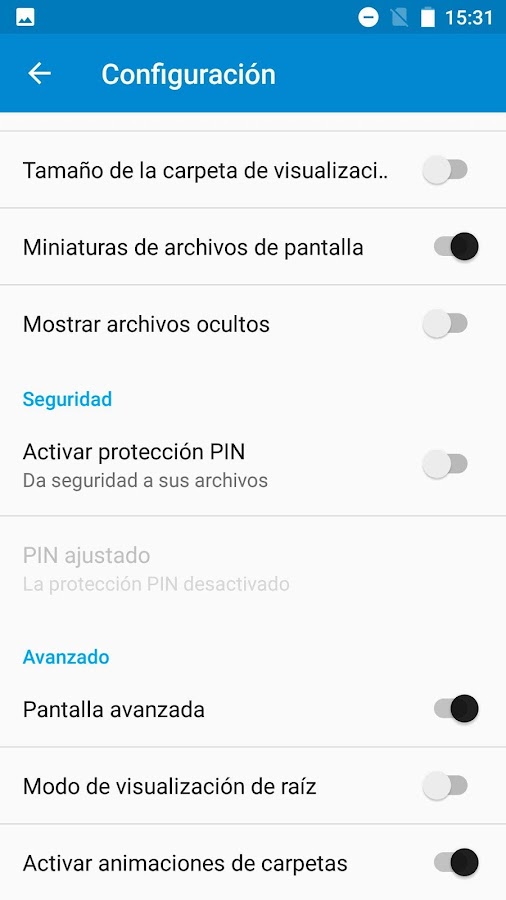   Explorador de archivos: captura de pantalla 