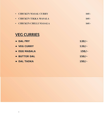 Nithya's Food Court menu 