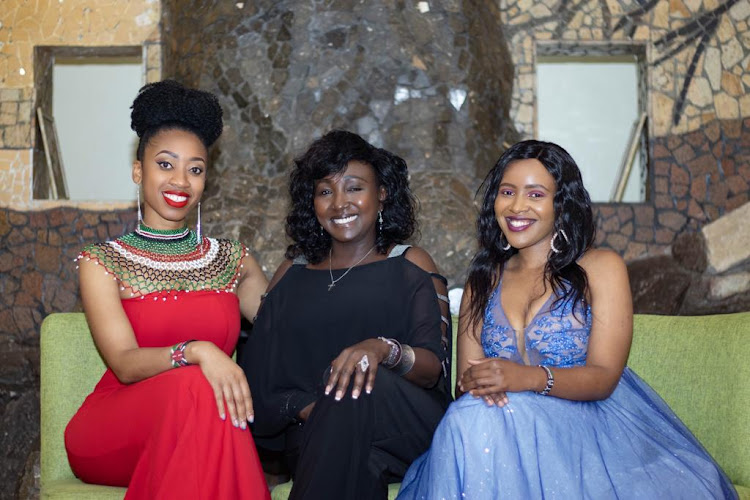 From left, former miss Kenya USA, Angela Wambui, Women representative, Uasin Gishu county, Gladys Shollei and Food reporter Hannie Petra.