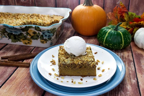 Pumpkin Spice Dump Cake