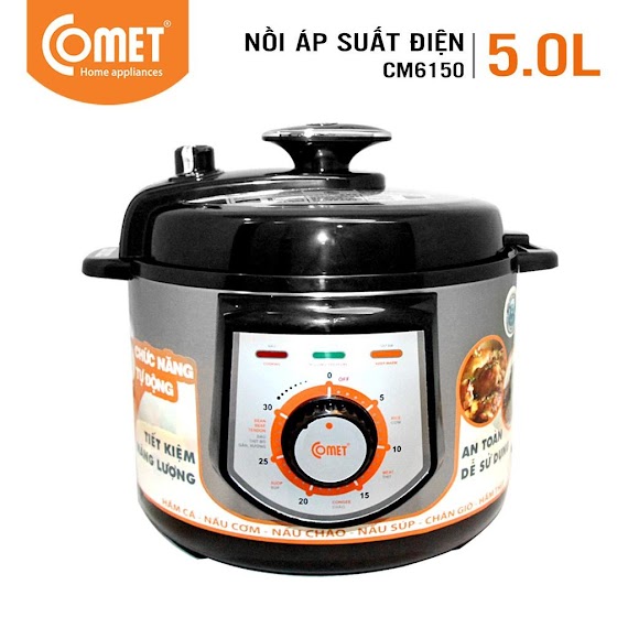 Nồi Áp Suất Điện Comet Cm6150 5.0L - Hàng Chính Hãng