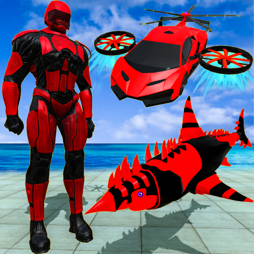 Underwater Shark Attack Transform Robot Car 2020