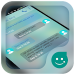 Cover Image of Download KK SMS Frosted Glass Theme 1.0 APK