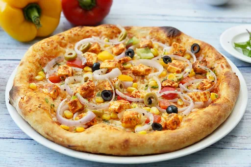 Harissa Paneer & Corn Pizza