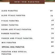 Paratha Kingh menu 1