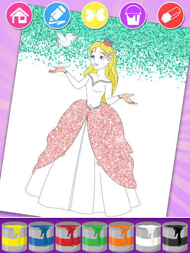 Princess Coloring Book & Games screenshot #3