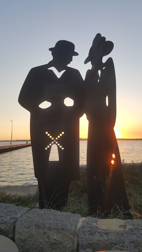 Sculptures At Preston St Jetty