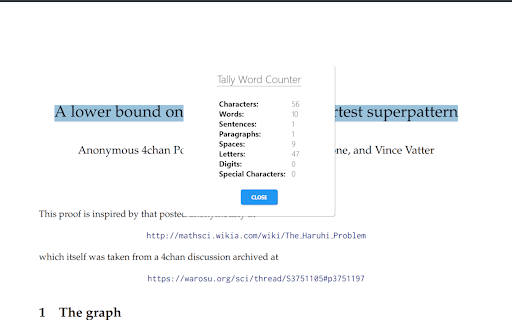 Tally Word Counter