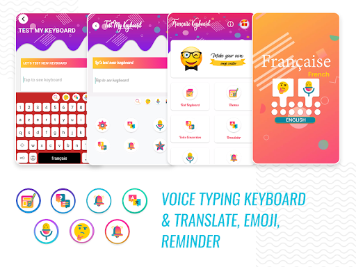 French Voice Typing keyboard - English Translator