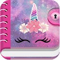 Unicorn Diary With Lock