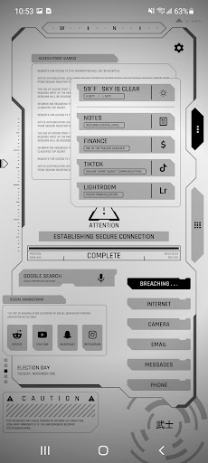 Netrunner theme for KLWP screenshot #5