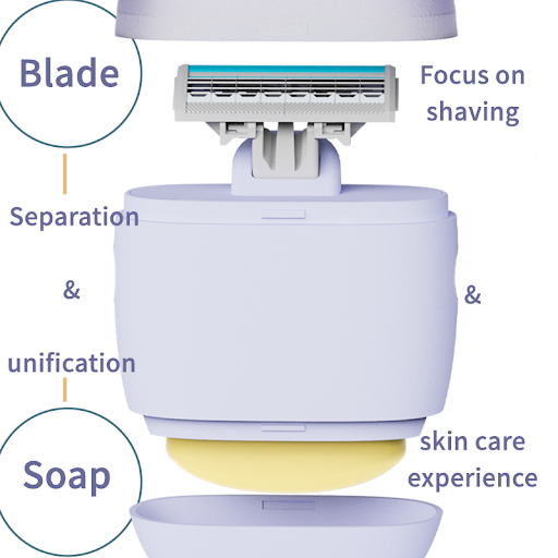 Title 3, Portable Shaver Mens Manual Razor with 4 Layer...