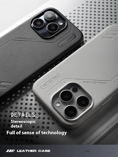 Title 2, Technology Plain Leather Magnetic Phone Case. S...