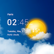 Transparent clock & weather - forecast & radar Download on Windows