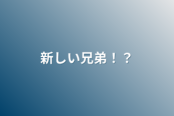 「新しい兄弟！？」のメインビジュアル