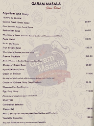 Garam Masala menu 6