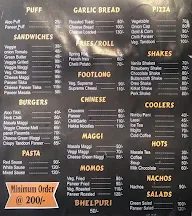 Kaur's Cafe menu 1