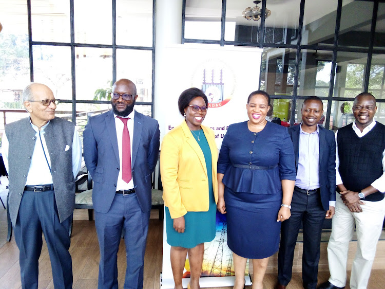 Members of the Energy Generators and Distributors Association of Uganda (EGADAU) after their Annual General meeting in Kampala.