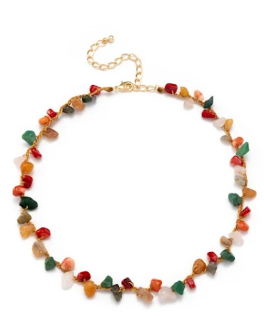 Collier Jane Yin Plage en Pierre Co - 1