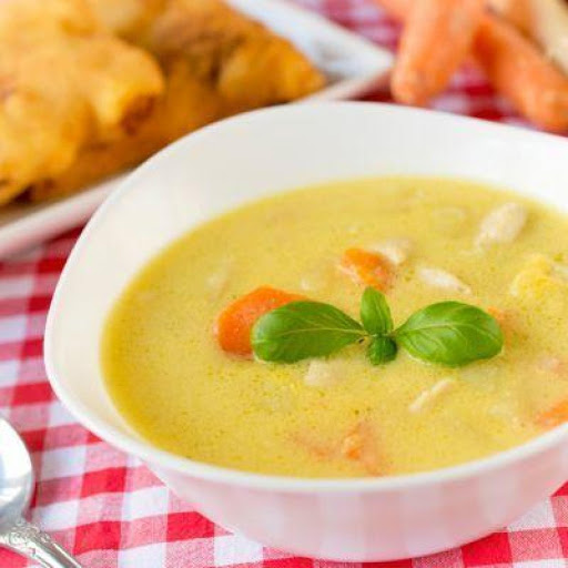 Homemade Creamy Chicken Noodle Soup