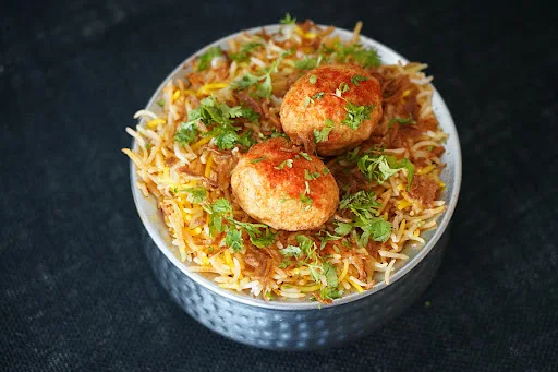 Hyderabadi Roasted Egg Biryani(Veg Rice)