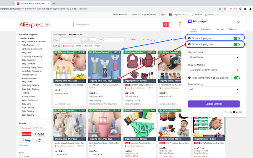 AliScraper - Aliexpress Dropshipping Importer