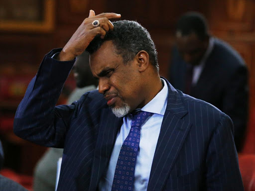 DPP Nordin Haji before Senate Justice and Legal Affairs Committee on August 29 last year