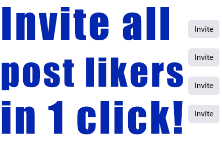 Invite post likers to like page on Facebook™ Preview image 0