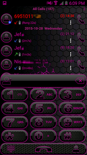 Theme Space Pink RocketDial