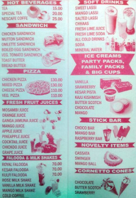 Bostan Hotel menu 6