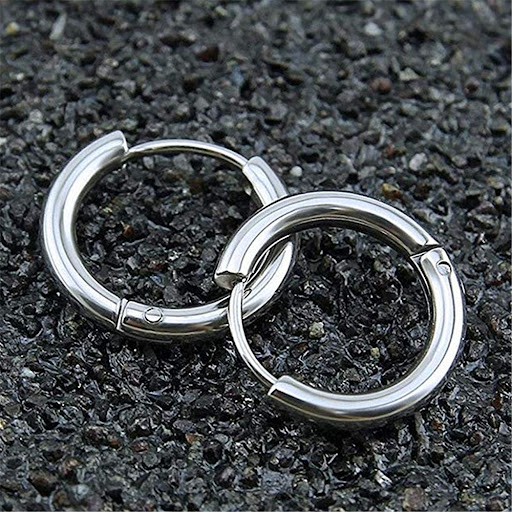 Title 6, Fashion Glossy Round Tube Small Earrings Orname...