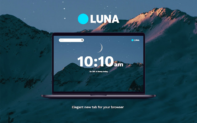 Luna Tab chrome extension