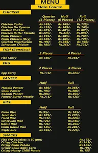 Kolkata Street Food menu 2