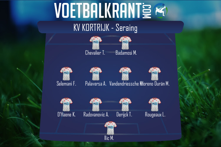 Opstelling KV Kortrijk | KV Kortrijk - Seraing (24/07/2021)