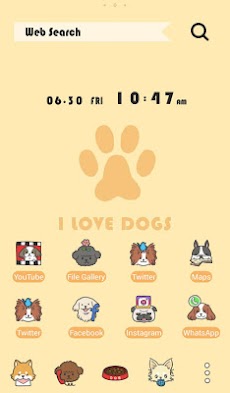 かわいい壁紙アイコン I Love Dogs 無料 Androidアプリ Applion