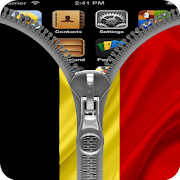 Belgium Flag Zipper Screenlock 1.0 Icon