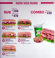 Subway menu 5