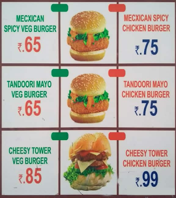 The Burger Cafe menu 