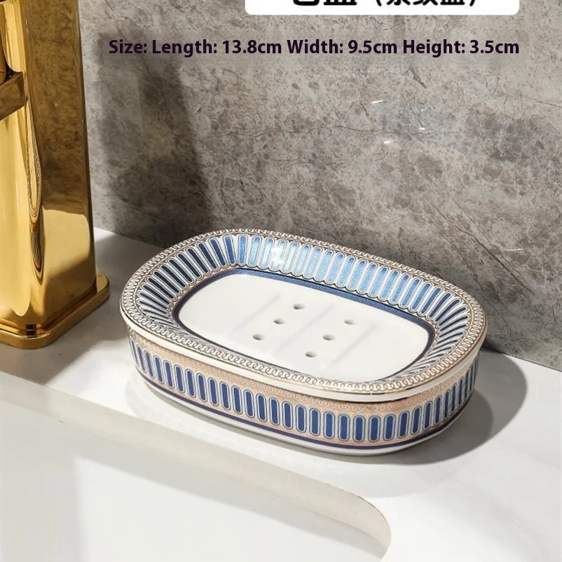 Jabonera cerámica Creative Washstand para baño, diseño moderno, elegante y funcional. Mantén tu jabón seco y tu baño limpio.