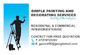 Simple Painting and Decorating Services Logo