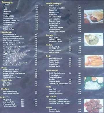 Ashok Nagar Coffee House menu 