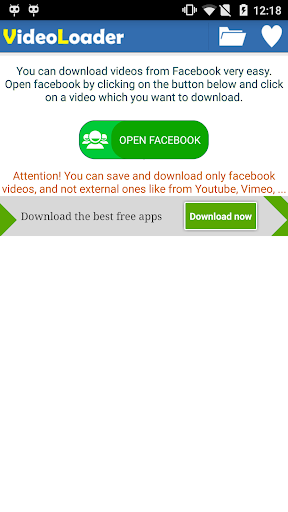 VideoLoader For Facebook