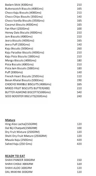 Shyam Sweets menu 2