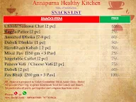 Annapurna Healthy Kitchen menu 3