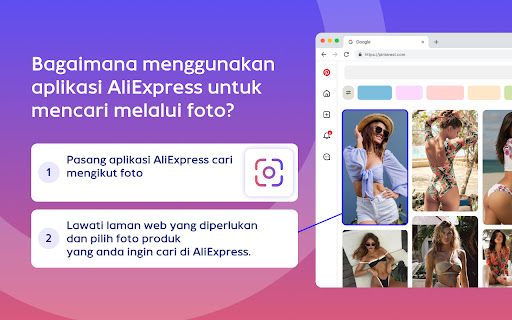 Carian AliExpress mengikut imej