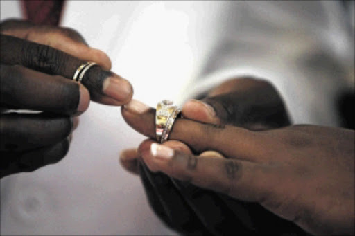PUT A RING ON IT: If a first marriage is a civil contract, a court must ratify the lobolo union Photo: Esa Alexander