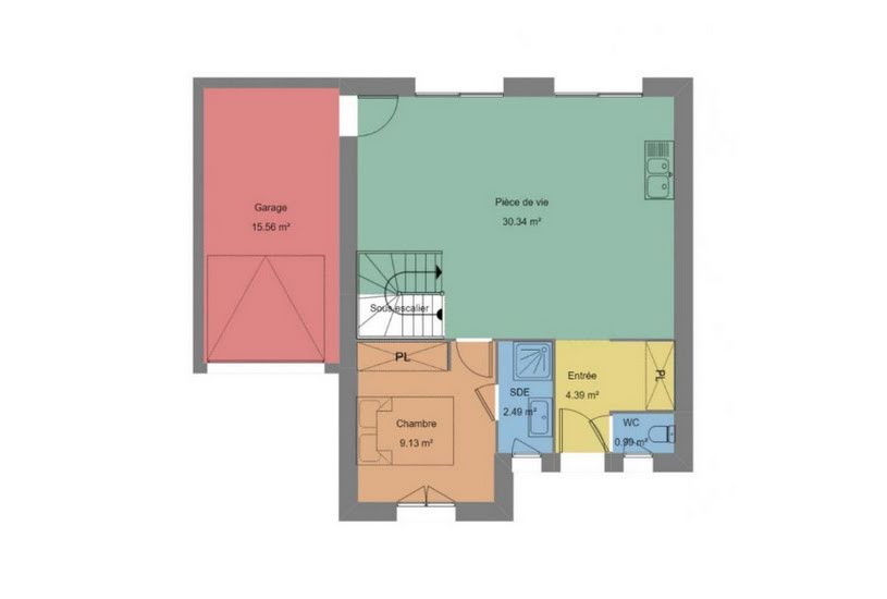  Vente Terrain + Maison - Terrain : 465m² - Maison : 89m² à Concarneau (29900) 