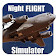 flight simulator night plane icon